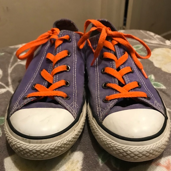 orange converse laces